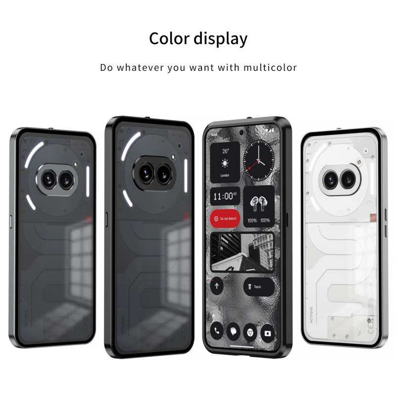 Metal Elastic Buckle Design Phone Case For Nothing Phone 3A/2A – High-Quality Anti-Fall Acrylic Back Cover