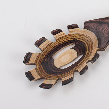 7Pcs Wooden Cooking Utensil Set – Handmade Pakkawood Spoons & Spatulas For Kitchen