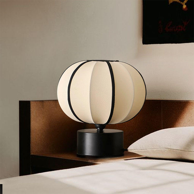 2026 French Retro Cream Style Nordic Table Lamp – Modern Bedside Decorative Lamp With White Fabric Cone Shade, E26 AC