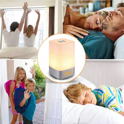 2026 Best Selling Sunrise Alarm Clock | Nature Sound Wake-Up Alarm With Snooze & LED Night Light | Digital Table Clock For Bedroom