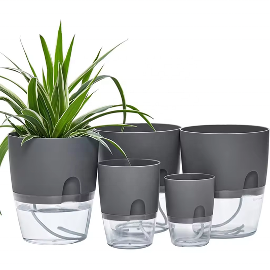 Automatic Self-Watering Plant Pots – Durable Plastic Flower Pots for Home & Garden