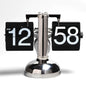 Retro Flip Calendar Wall Clock – Creative Balance Shape Flip Alarm Clock For Home Decor