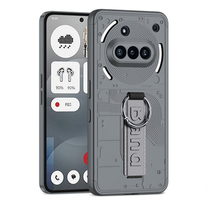 Rugged Hard PC Phone Case For Nothing Phone 3A Pro – Protective Cover With Wristband Holder