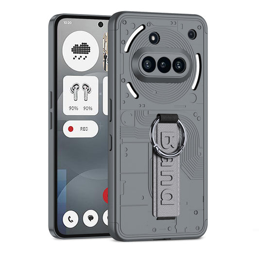 Rugged Hard PC Phone Case For Nothing Phone 3A Pro – Protective Cover With Wristband Holder
