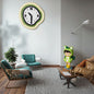 Green Edge Mute Wall Clock – Cream Style Modern Decorative Clock For Living Room