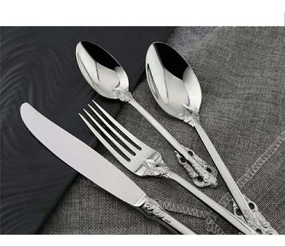 Luxury Metal Tableware Set – Modern Eco-Friendly & Durable Design for Weddings & Parties