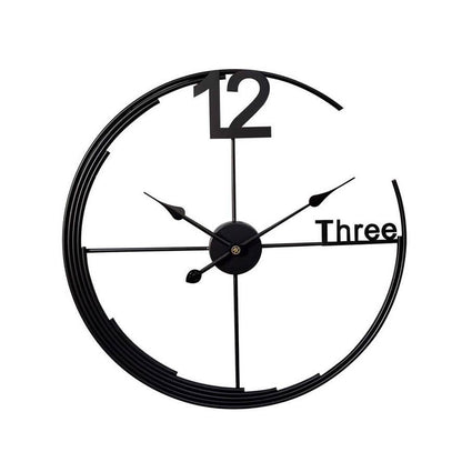 Nordic Luxury Metal Wall Clock – Unique Design Home Decoration Timepiece
