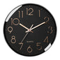 Custom 12-Inch Silent Quartz Wall Clock – Simple 3D Plastic Decorative Promotional Clock