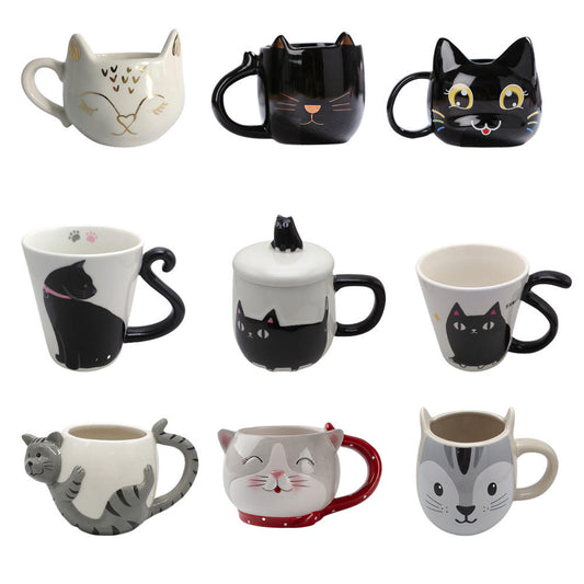 Custom Cat Mugs – Ceramic Cat Shape Coffee Mug, Perfect Gift For Cat Lovers