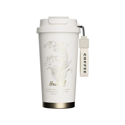 500ML Stainless Steel Thermos Cup – Vacuum Insulated Coffee Tumbler With Straw & Custom Logo