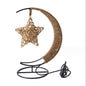 Rattan Moon Lamp – Copper Wire Crescent Night Light USB/Battery Operated For Eid, Ramadan & Home Decor