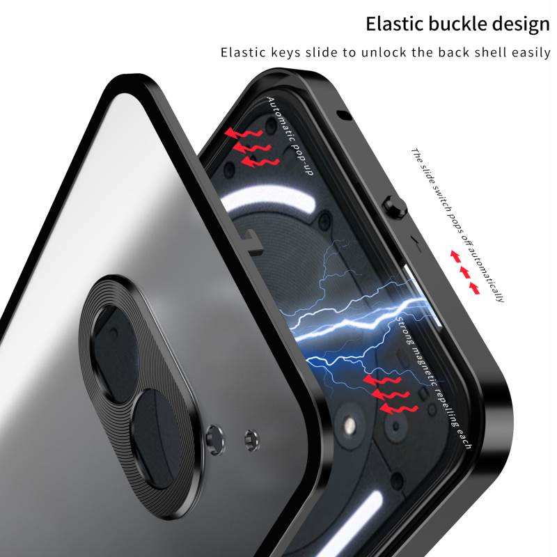 Metal Elastic Buckle Design Phone Case For Nothing Phone 3A/2A – High-Quality Anti-Fall Acrylic Back Cover