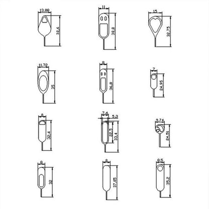 Stainless Steel SIM Card Ejector Tool – Durable Pin For Mobile Phone SIM Removal