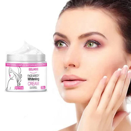 EELHOE Collagen Milk Body Lotion – Quick Whitening & Hydrating Cream For Face, Neck, Arms, Hands & Full Body