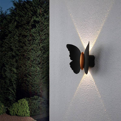 Hagood 6W Butterfly Outdoor Wall Light – Waterproof Up & Down Lamp For Garden, Living Room & Hotel