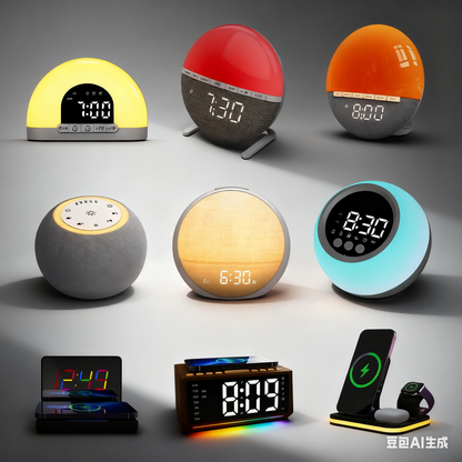 2025 Sunrise Alarm Clock With Smart Wake-Up Light | Dimmable Bedside Sleep & Wake Lamp With Alarm