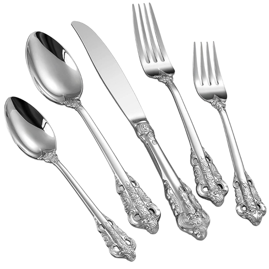 Luxury Metal Tableware Set – Modern Eco-Friendly & Durable Design for Weddings & Parties
