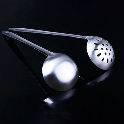Stainless Steel Tapioca Pearl Spoon – Long Handle Leaky Boba Spoon