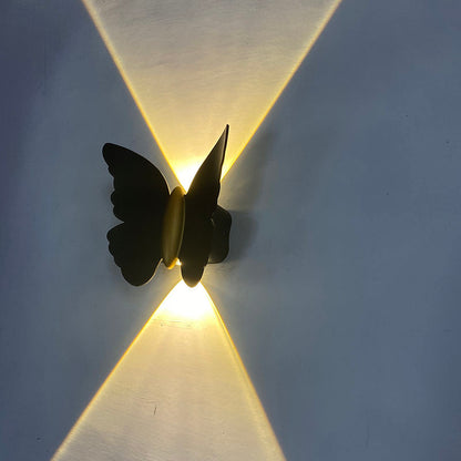 Hagood 6W Butterfly Outdoor Wall Light – Waterproof Up & Down Lamp For Garden, Living Room & Hotel