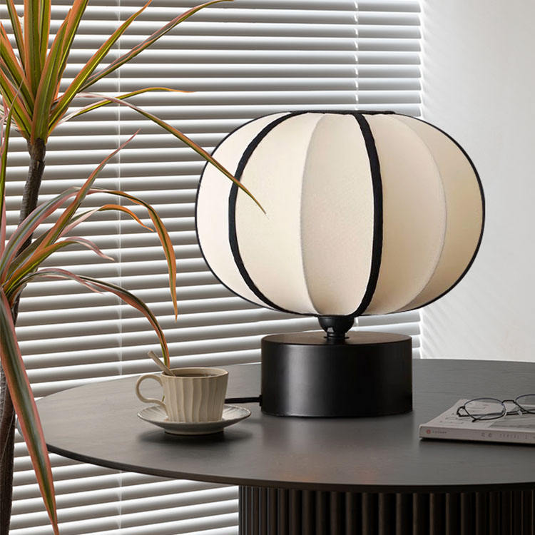 2026 French Retro Cream Style Nordic Table Lamp – Modern Bedside Decorative Lamp With White Fabric Cone Shade, E26 AC