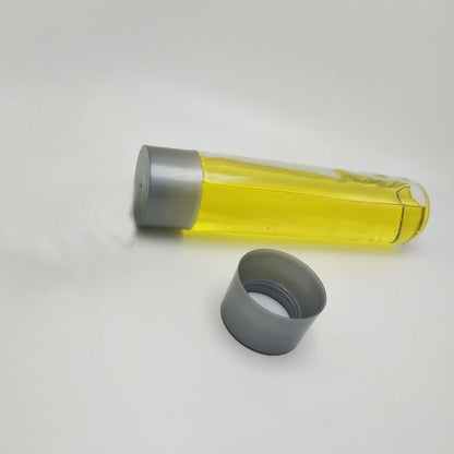 Voss Style Glass Water Bottle – Straight Side Cylinder Mineral Water Bottle With Cap