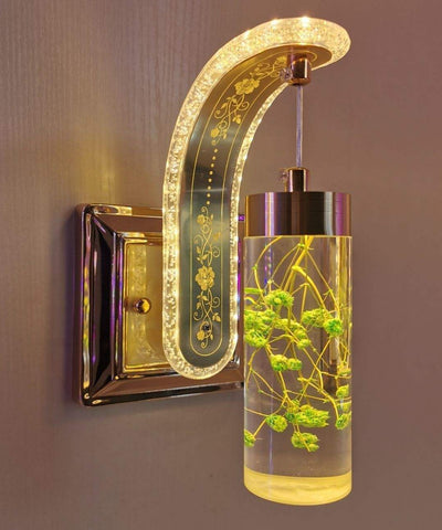 12W LED Indoor Wall Lamp – Real Flower Decorative Light For Bedroom, Living Room & Stairs