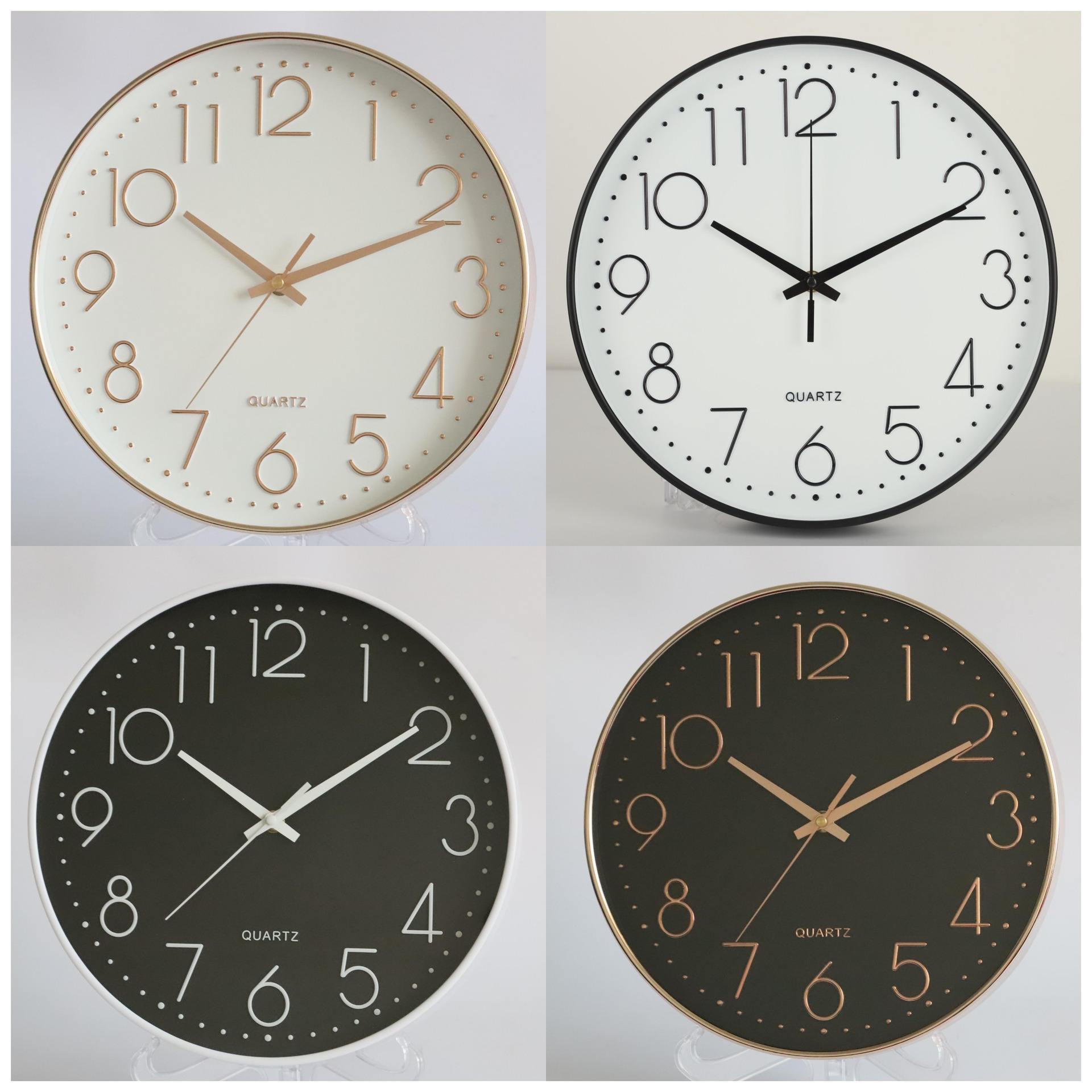 12 Inch 3D Mute Wall Clock – Modern Creative Home & Living Room Decor