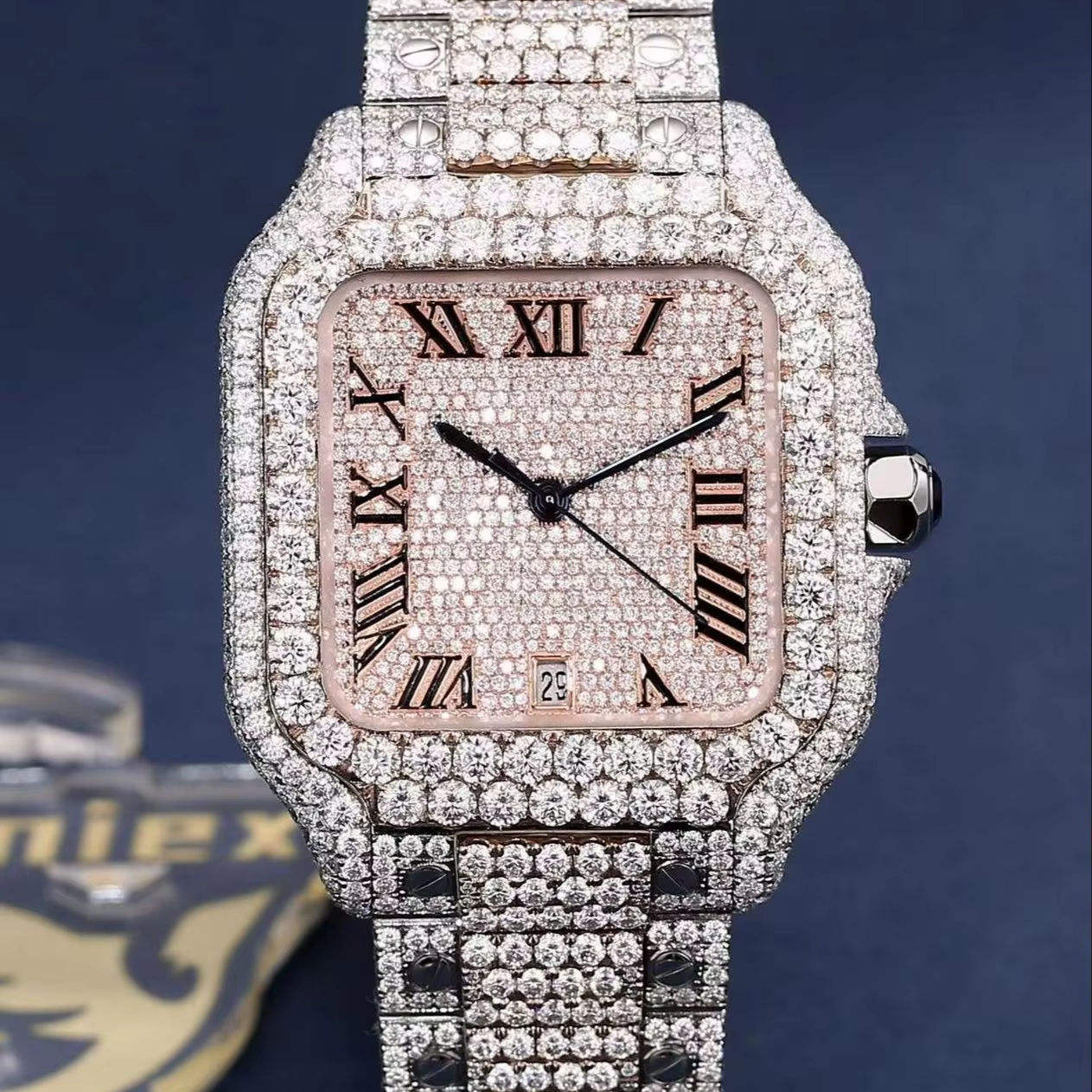 2025 Men’s Luxury Watch – Black Dial Chronograph Waterproof Wristwatch with Silicone Band