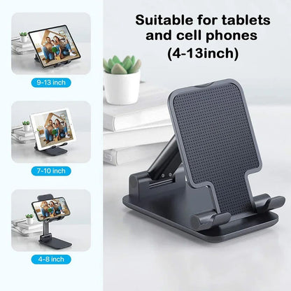 Foldable Plastic Mobile Phone Holder – Portable Desk Stand For Smartphones