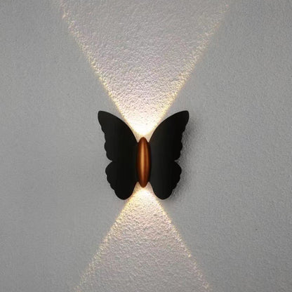 Hagood 6W Butterfly Outdoor Wall Light – Waterproof Up & Down Lamp For Garden, Living Room & Hotel