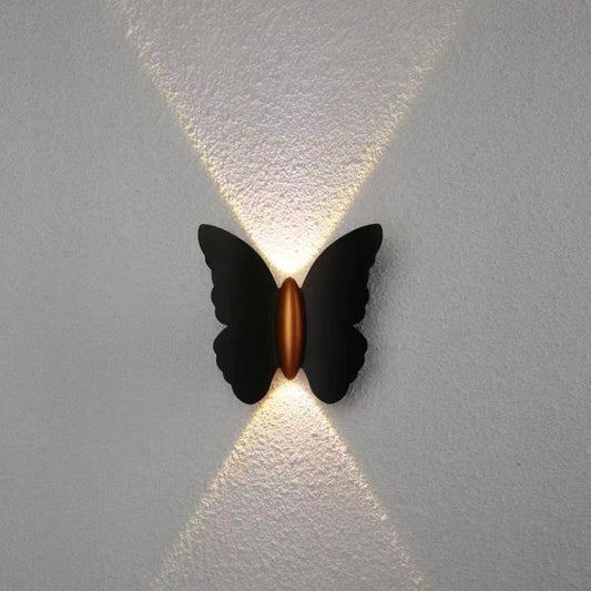 Hagood 6W Butterfly Outdoor Wall Light – Waterproof Up & Down Lamp For Garden, Living Room & Hotel