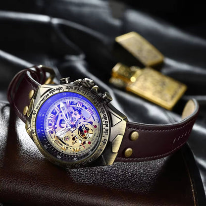 FNGEEN A275 Luxury Men’s Automatic Mechanical Watch – Retro Waterproof Business Wristwatch