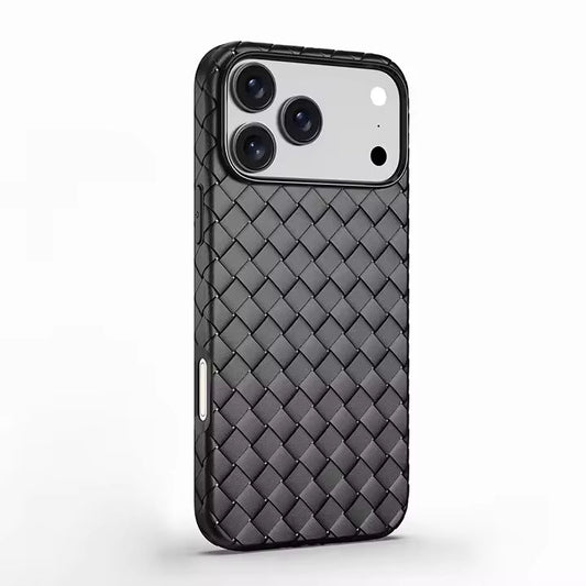 Custom Woven Texture TPU Phone Case For iPhone 17 Series – Heat Dissipation Protective Mobile Cover