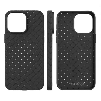 Custom Woven Texture TPU Phone Case For iPhone 17 Series – Heat Dissipation Protective Mobile Cover